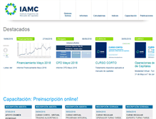 Tablet Screenshot of iamc.sba.com.ar